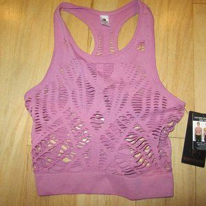 WOMEN'S NWT TAG TANK TOP BY 90 DEGREE REFLEX/ROSE/CUT OUTS/SIZE MEDIUM!